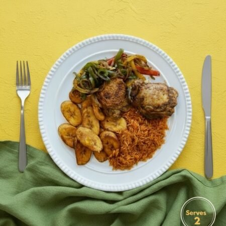 Jollof Rice with Chicken & Plantain Recipe Box - serves 2