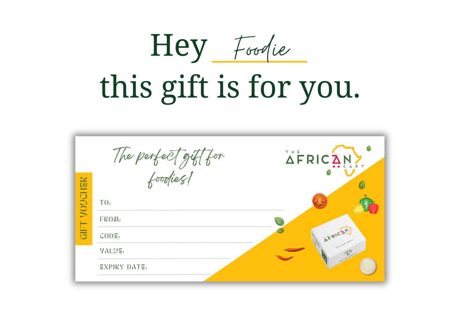 Physical Gift Card - Recipe Box for 2 & Delivery